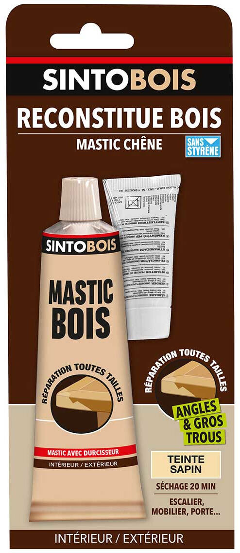 Sintobois fin blanc 550 g SINTO 139791 Blanc