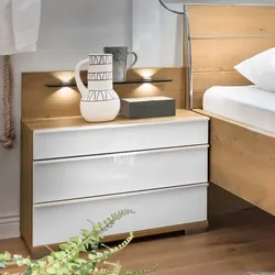 Wiemann Nachttisch Loft Glas Weiß