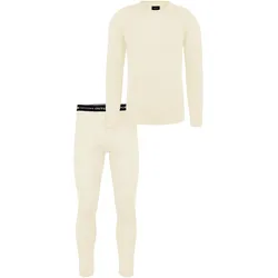 Normani, Herren, Funktionsshirt, Herren Merino Unterwäsche-Set Melbourne/Sydney - 9127 (S), Weiss