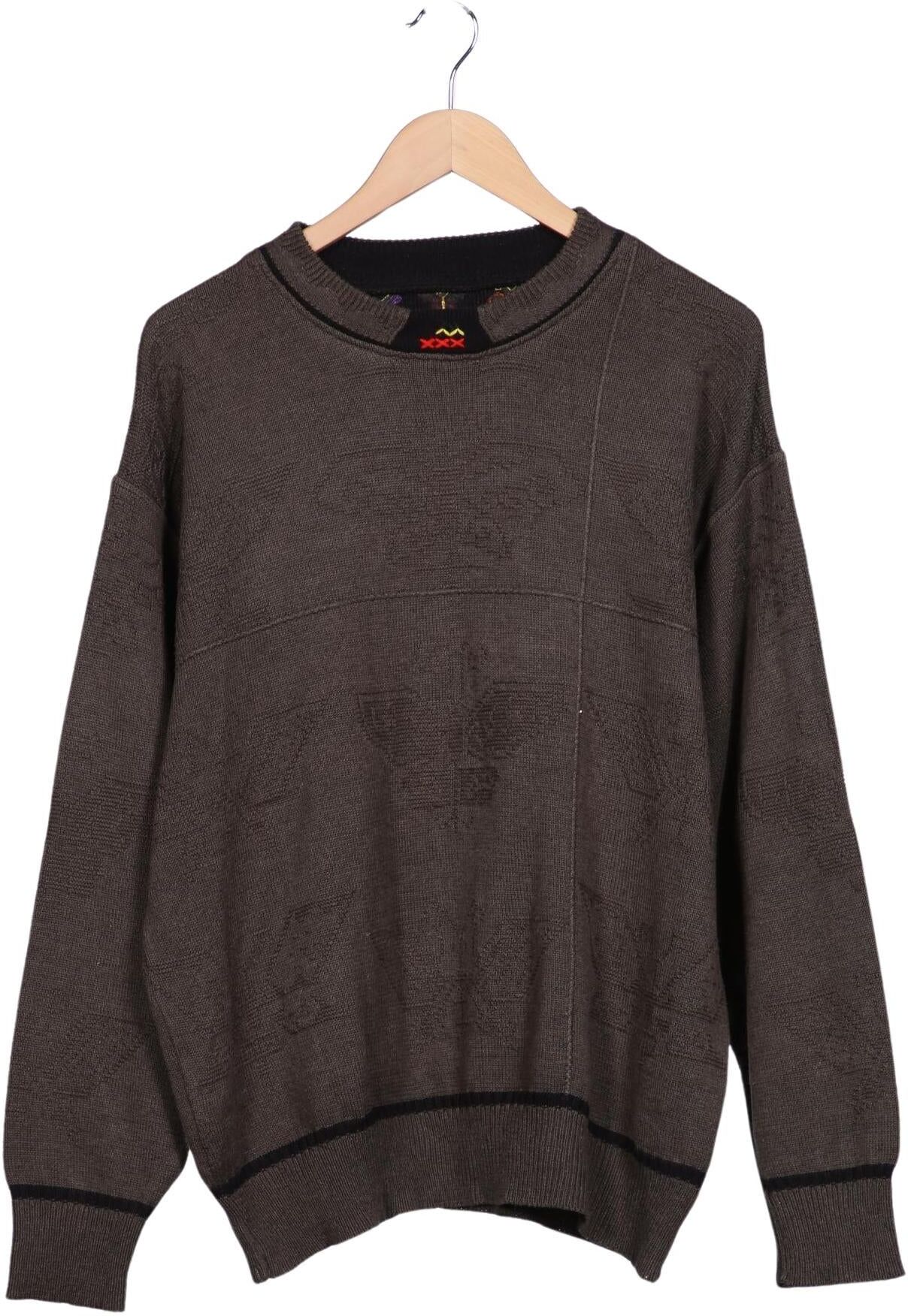 Carlo Colucci Herren Pullover, Braun, Gr. EU 52, kein / Etikett - Second Hand