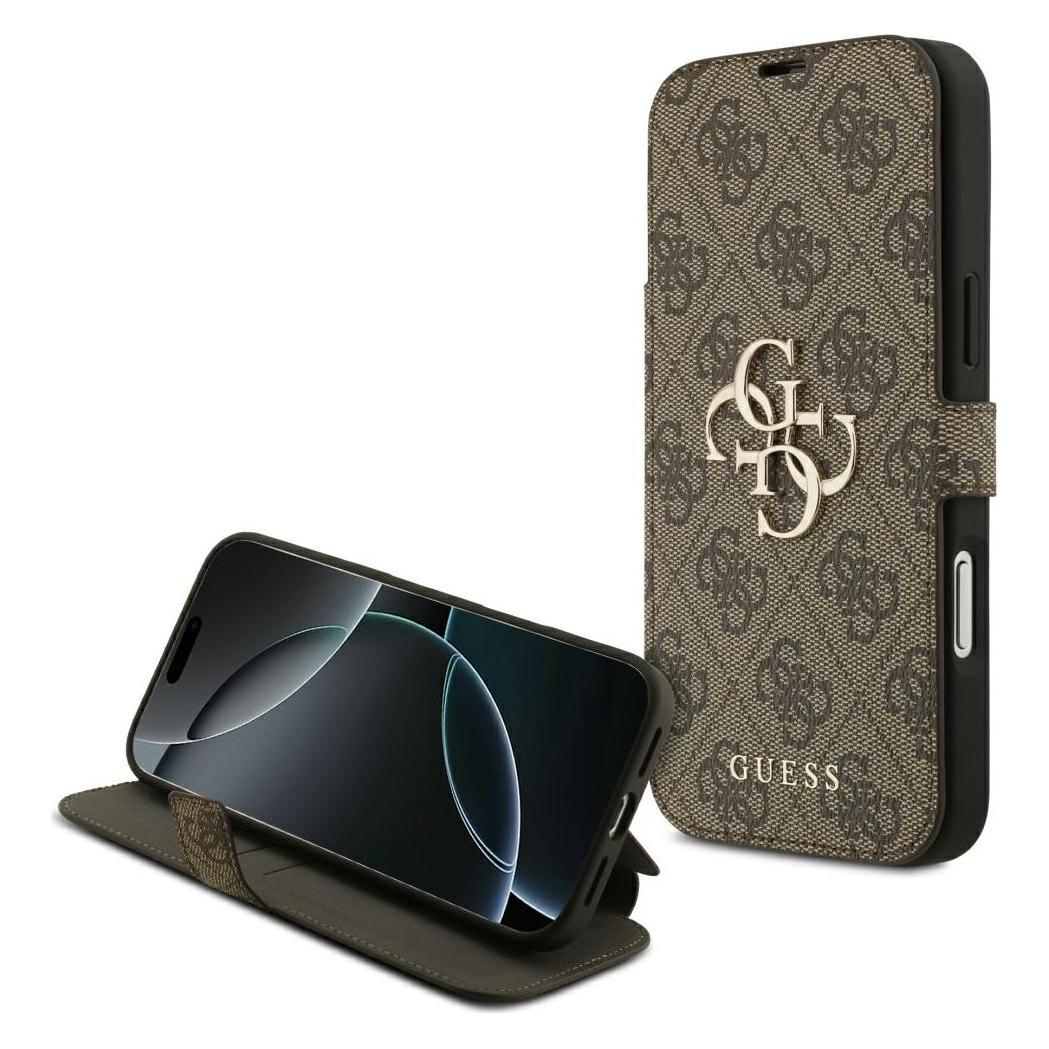 Guess - Book 4G - iPhone 17 Pro - Brown (Apple iPhone 17 Pro) (GUBKP17L4GMGBR)