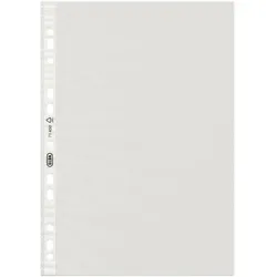 Elba, Mappe, Prospekthülle, DIN A4, PP, 0,06 mm, blendfrei genarbt transparent, oben offen, Eurolochung, dokument (A4)