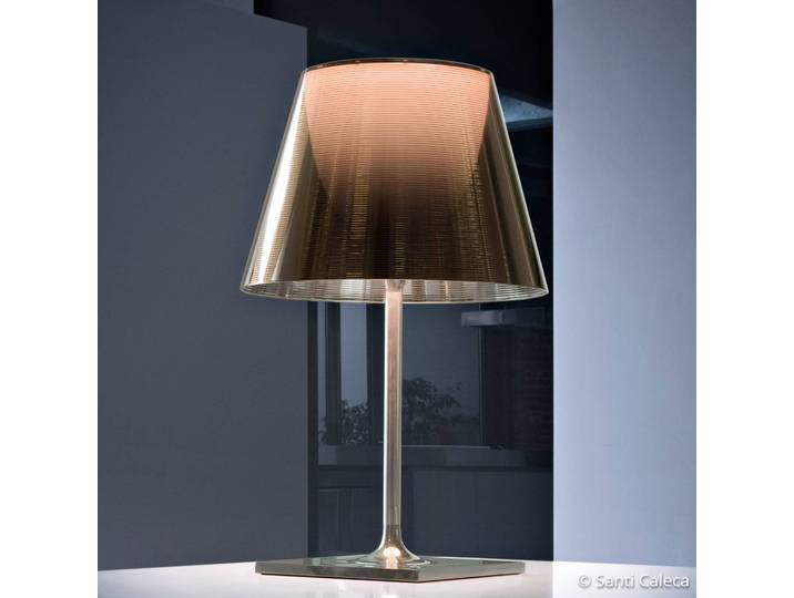 FLOS Designer Tischlampe KTribe, dimmbar, chrom / silber, für Wohn- / Esszimmer, Kunststoff, Design, Tischlampe