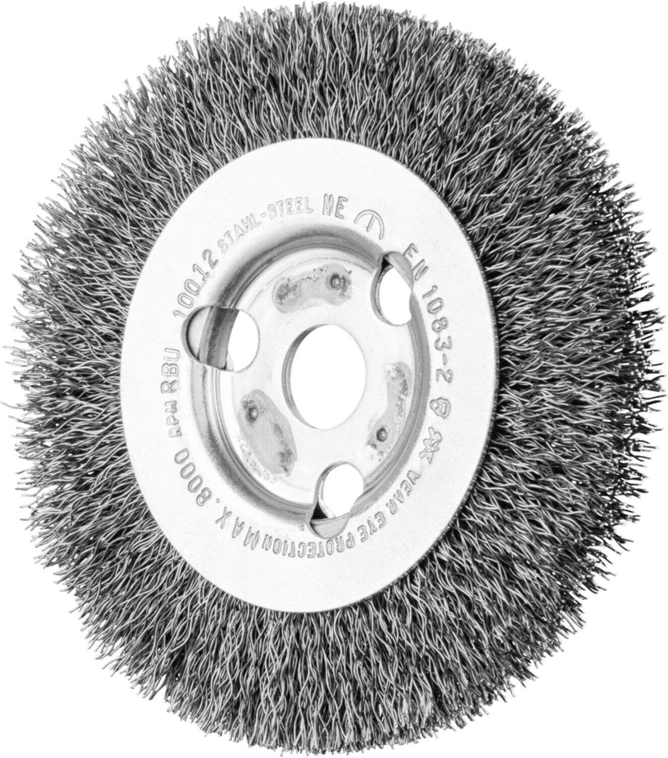 PFERD TOOLS Rundbürste schmal ungezopft RBU Ø100x12x14 mm Bohrung Stahl-Draht-Ø0,30 (43502009)