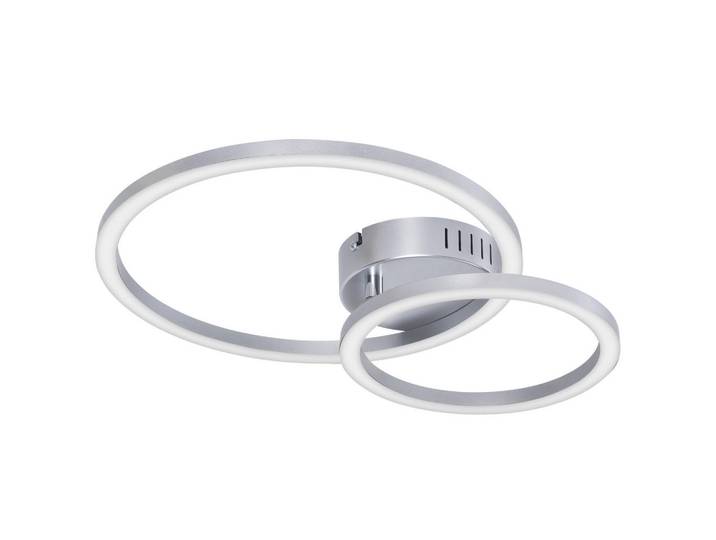 ZMH LED Deckenleuchte Melenkir 40.5/30/6.7 cm, Silberfarben, Kunststoff, Mode, LED integrated, 30x6.7x40.5 cm, Lampen & Leuchten, LED Beleuchtung, LED-Deckenleuchten