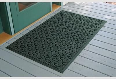 Bungalow Dba Matterly Ellipse Estates Doormat 60 x 36, 60 x 36, Dark Green