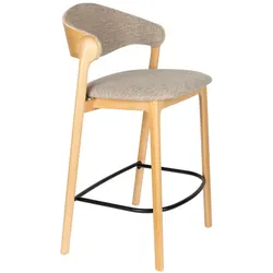 2er-Set DAHEIM Barstuhl Barbington Stoff Beige