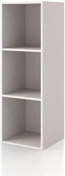 Denhour DH BASIC Modern Stackable Storage Organizer Bookcase with Doors