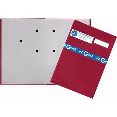 Pagna Unterschriftsmappe 20 Fächer Leinen rot