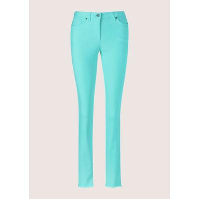 MADELEINE "Jeans Mid Waist Skinny-Hose mit Fransen" mit Fransensaum