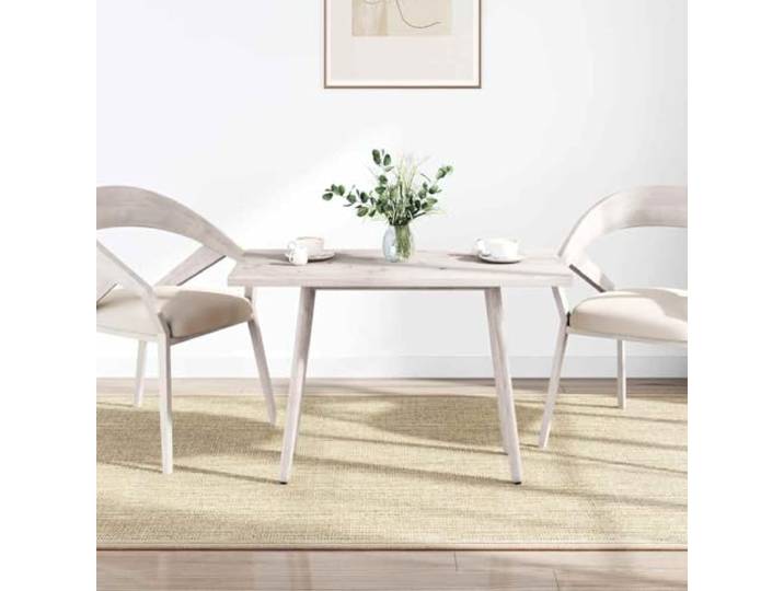 HGPOTUY Tischplatte Weiß 110x60x2,5 cm Massivholz Kiefer Rechteckig Ersatztischplatte,gerade Maserung,rustikale Optik,abgerundete Ecken,sofort einsatzbereit