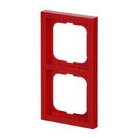 Abdeckrahmen zum Abdecken von Schaltern, Tastern und Steckdosen, Abdeckung rot, Retail