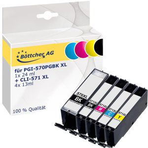 kompatibel für Canon PGI-570PGBKXL + CLI-571XL Multipack Druckerpatronen