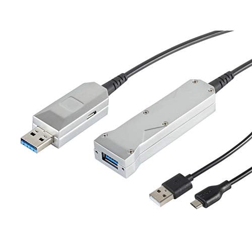 S/CONN Optische USB 3.0 verlengkabel met USB Micro B, 50,0 meter