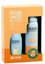 Isdin Fotoprotector Fusion Water Magic Crème Solaire Visage SPF 50 50 ML + Protecteur Solaire SPF 50 Spray 100 ML - Coffret 2 produits