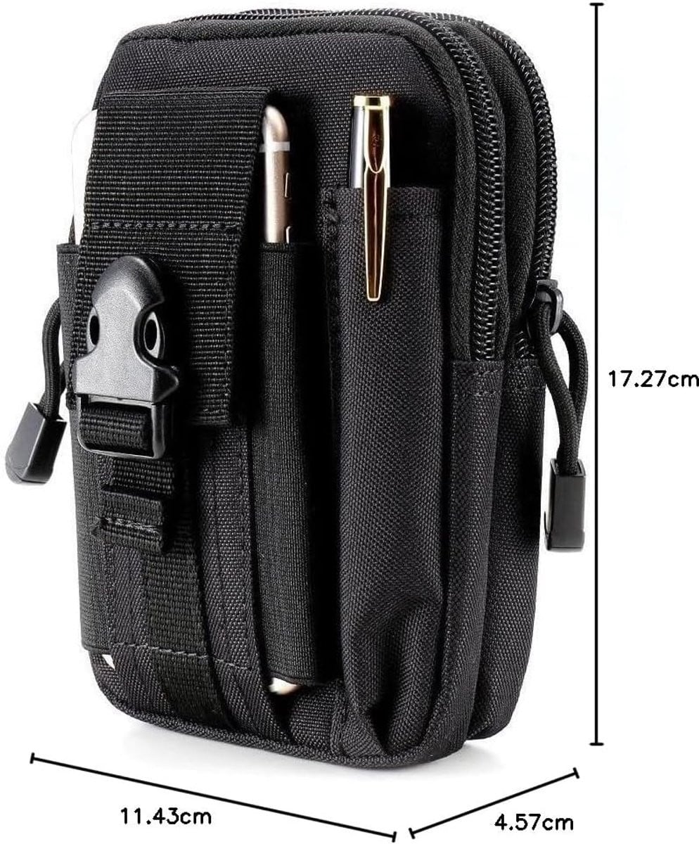 Molle Pouch Bag EDC Utility Gadget Heuptas voor Camping, Wandelen en Outdoor Gear - Mobiele Telefoon Holster Houder