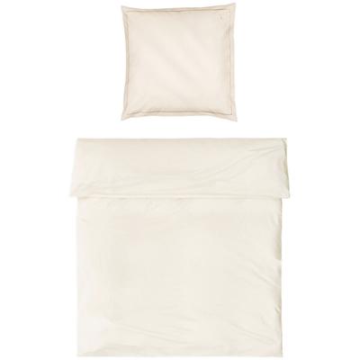 Bettwäsche MÖVE "Möve Luxury Bettwäsche Set", beige (champagne), B/L: 135cm x 200cm, Satin, B/L: 80cm x 80cm, 2 Stk., Satin, Obermaterial: 100% Baumwolle, Bettwäsche, Bettwäsche, mit elegantem Zierstick