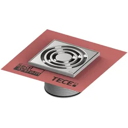 Tece drainpoint S Rostrahmen Kst,150x150, inkl. Rost, angebrachte Dichtmanschette, 3660021 3660021