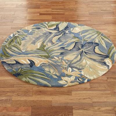 Kas Oriental Rugs Inc / Ds "Paradise Blue Round Rug, 7'6"" Round, Blue"