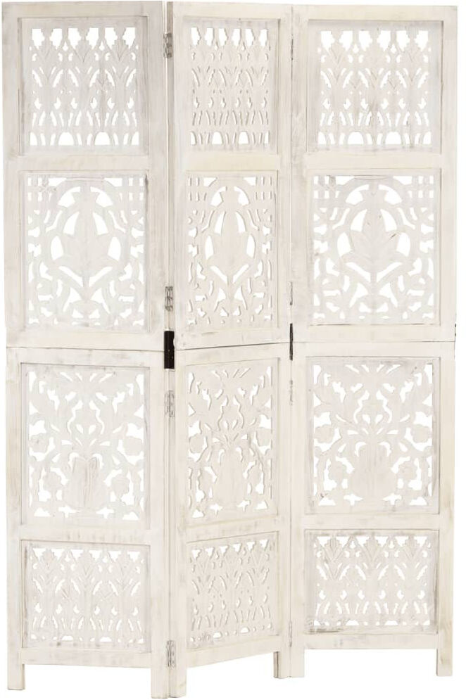 Mistana Blondell 165cm H Folding Room Divider White 165cm H X 120cm W X 2cm D
