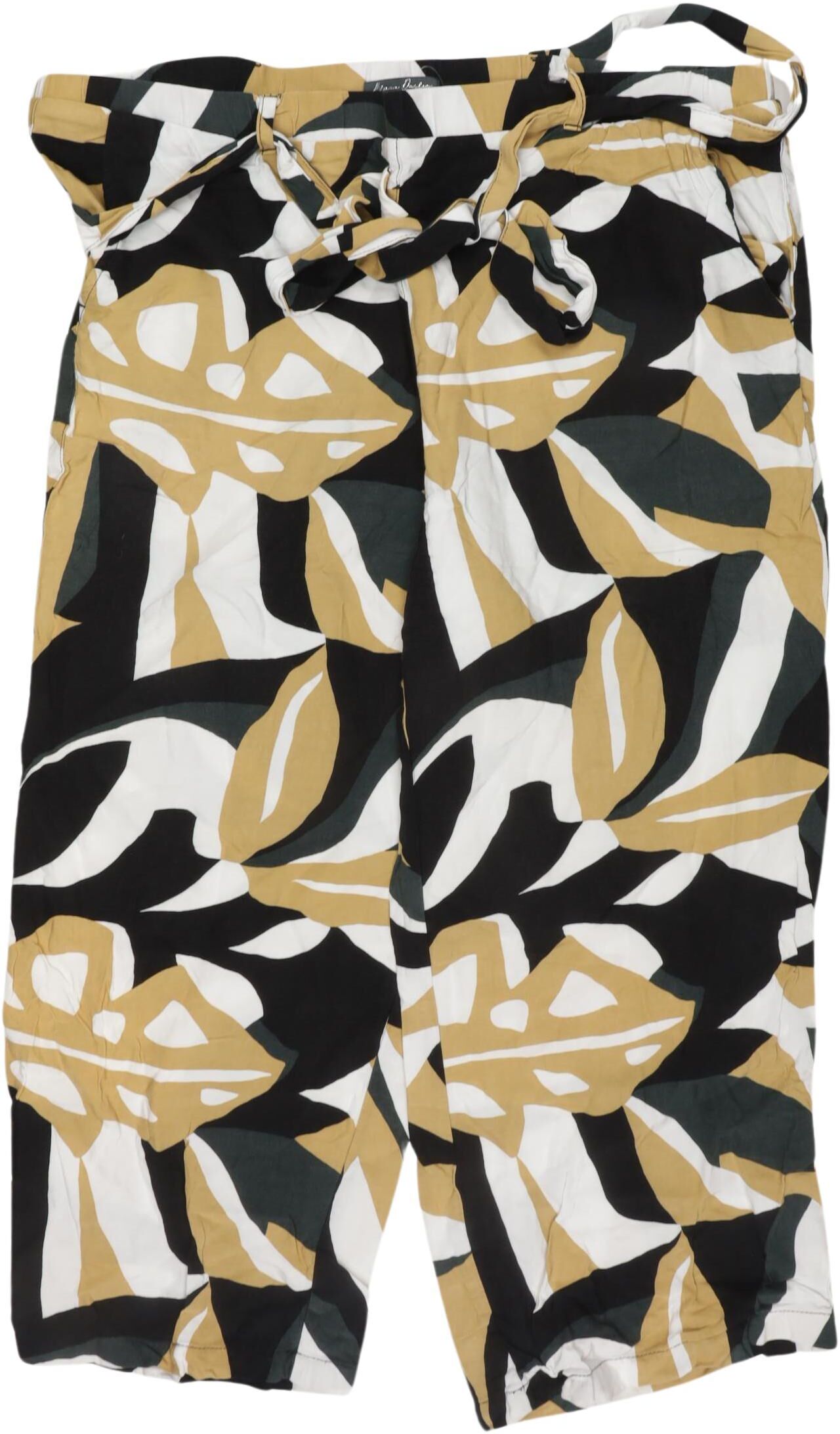 Street One Damen Stoffhose, Mehrfarbig, Gr. W39, Viskose - Second Hand