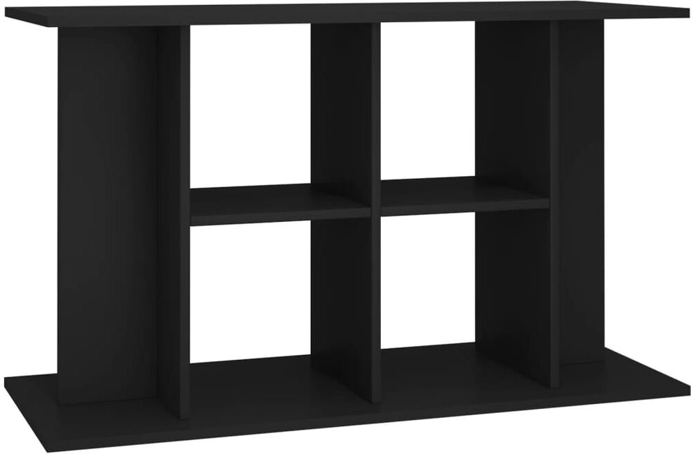 Vidaxl Aquarium Stand Engineered Wood Black 60"H x 120"W x 40"D