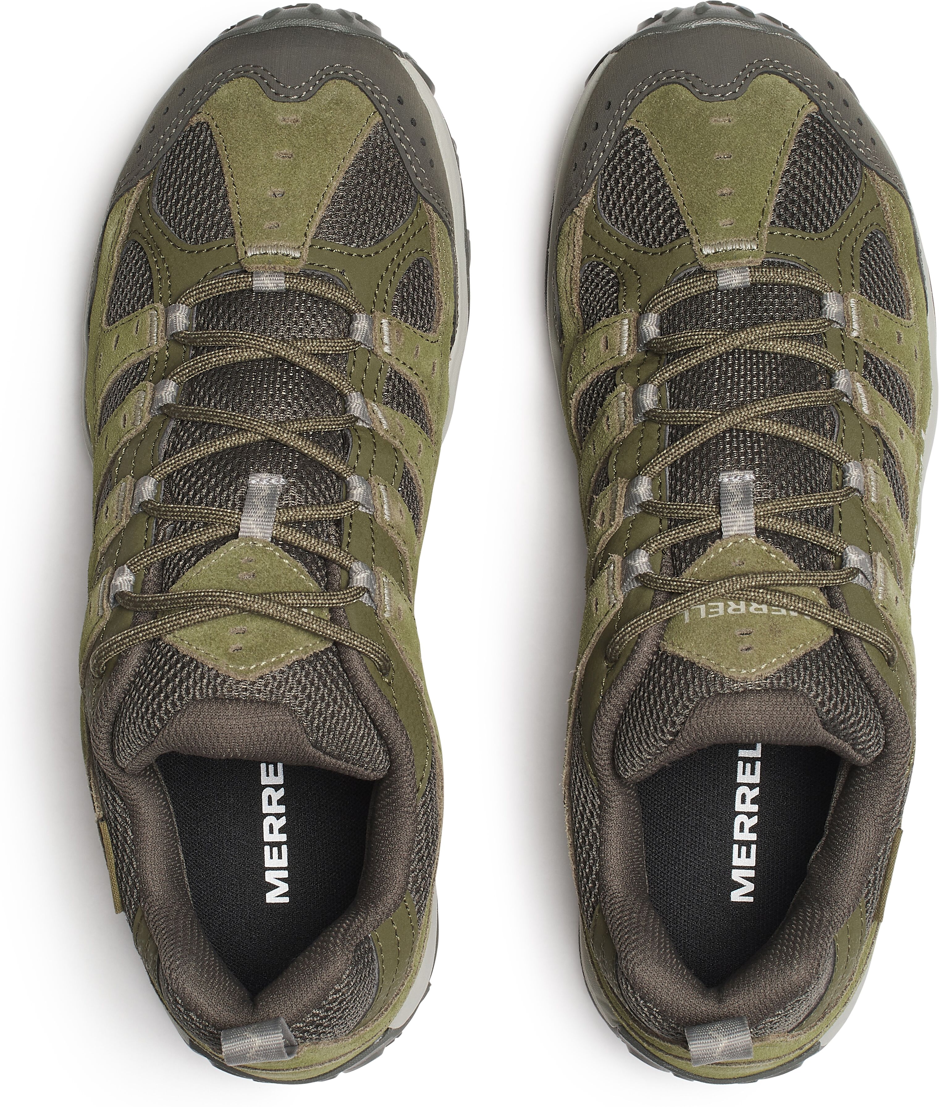 Wanderschuh MERRELL "ACCENTOR 4 WP", Herren, Gr. 41, grün (loden), Leder, Schuhe Wanderschuh loden 41