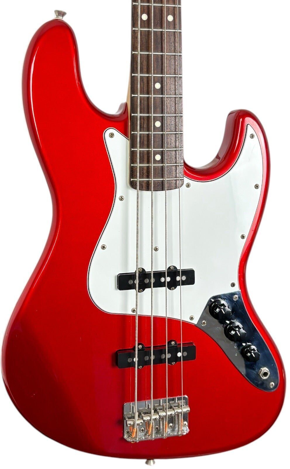 FGN Fujigen Japan J-Standard Jazz Bass 2011 - Candy Apple Red   Rouge Candy - Refurbished