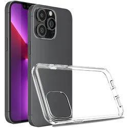 MobileKing Transparente Handyhülle für iPhone 13 Pro Max - Backcover, TPU, Stoßdämpfend - MBK105