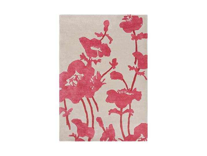 Designer Teppich „Floral 300“ - handgetuftet, aus 100% reiner Schurwolle Poppy 170 x 240 cm Florence Broadhurst