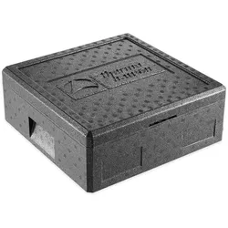 thermohauser EPP-Thermobox Pizza schwarz, mit Deckel, 12,5 L