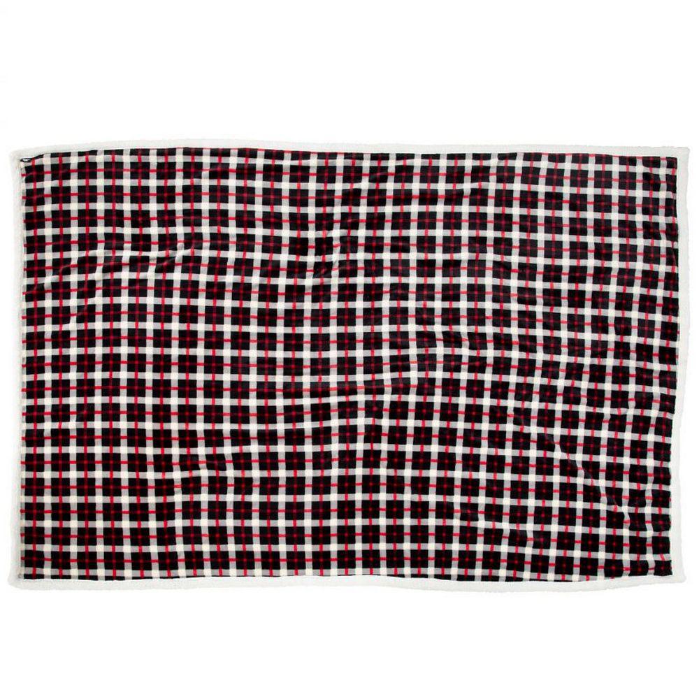 Trespass Vallon Sherpa Deken (Rood/zwart/wit)