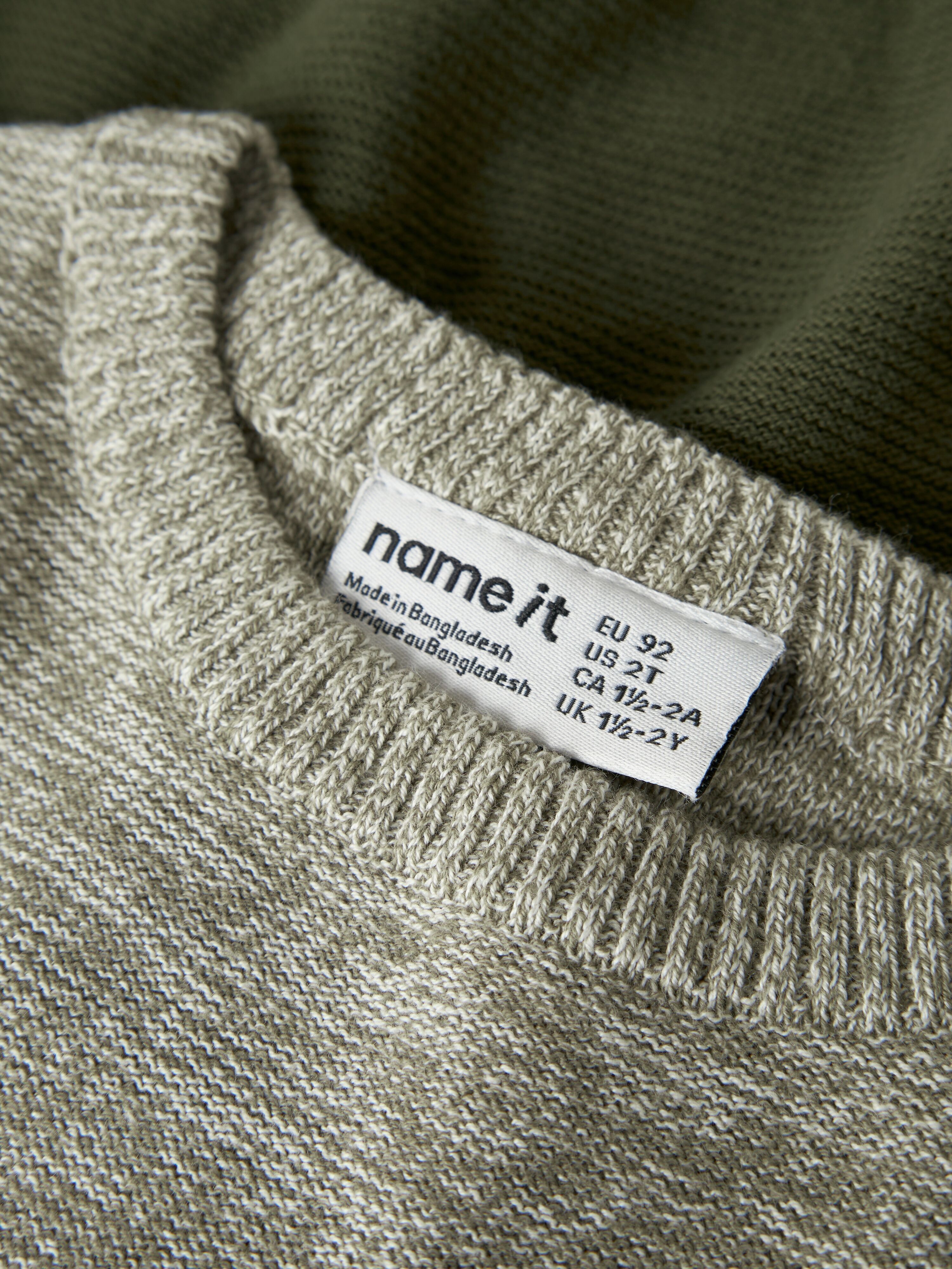 Rundhalspullover NAME IT "NMMVOHAN LS KNIT", Jungen, Gr. 98, grün (mermaid), Strick, Obermaterial: 100% Baumwolle, normal, Rundhals, Rippbündchen, Pullover Rundhalspullover, Baumwolle, regular fit mermaid 98