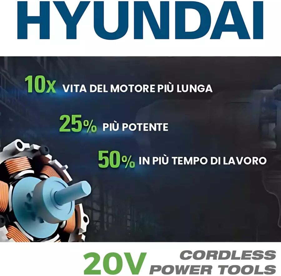 Hyundai AVVITATORE A IMPULSI HIGH TORQUE 700NM SENZA BATTE
