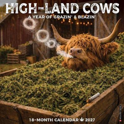 High-Land Cows 2027 12 X 12 Wall Calendar