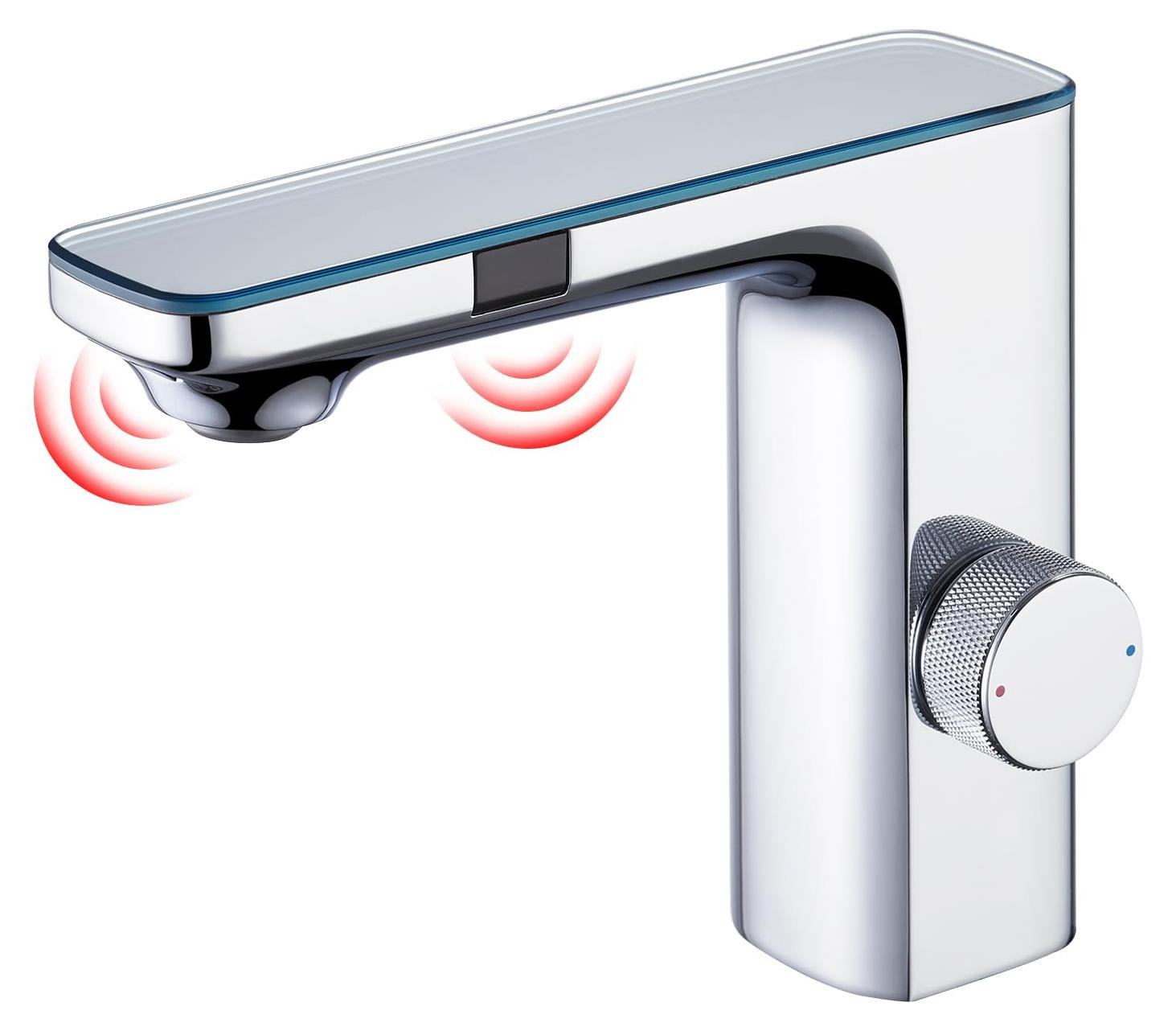 Dripio Infrarood contactloze wastafelmengkraan, chroom, 1-gatsmontage
