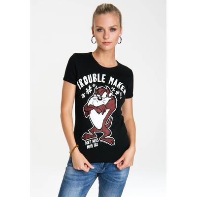 T-Shirt LOGOSHIRT "Looney Tunes", Damen, Gr. XXL, schwarz, 100% Baumwolle, bedruckt, normal, Rundhals, Shirts T-Shirt, mit lizenziertem Originaldesign