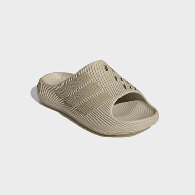 Badesandale ADIDAS SPORTSWEAR "PURECHILL SLIDES", Herren, Gr. 46, beige (khaki three, gold rw, gold rw), Synthetik, Schuhe, Badelatschen