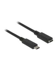 Delock KAB USB3.1 C> USB Type-C Buchse Verlängerung 2.0 m schwarz Kabel Digital/Daten Verlängerungskabel 2 m Schwarz (85542)