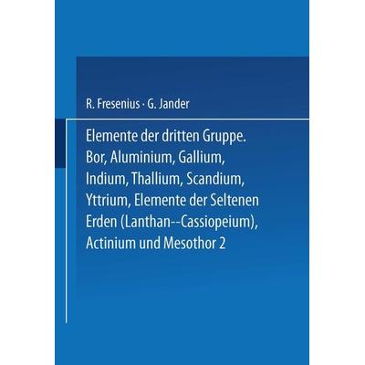Elemente der Dritten Gruppe, Taschenbuch von , Springer Berlin, 978-3-642-88898-4
