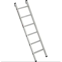 Euroline Premium 30174 Alu Stufenanlegeleiter mit integriertem Anlegegummi 8 Stufen
