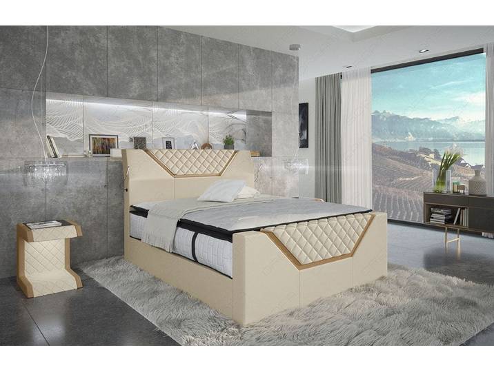 Boxspringbett Nantes Leder