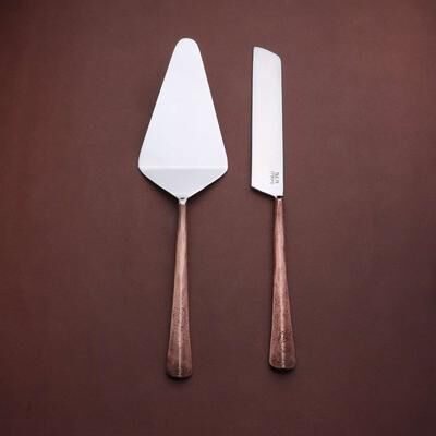 INOX ARTISANS INOX Sundance Cake Serving 2 Pc. Set