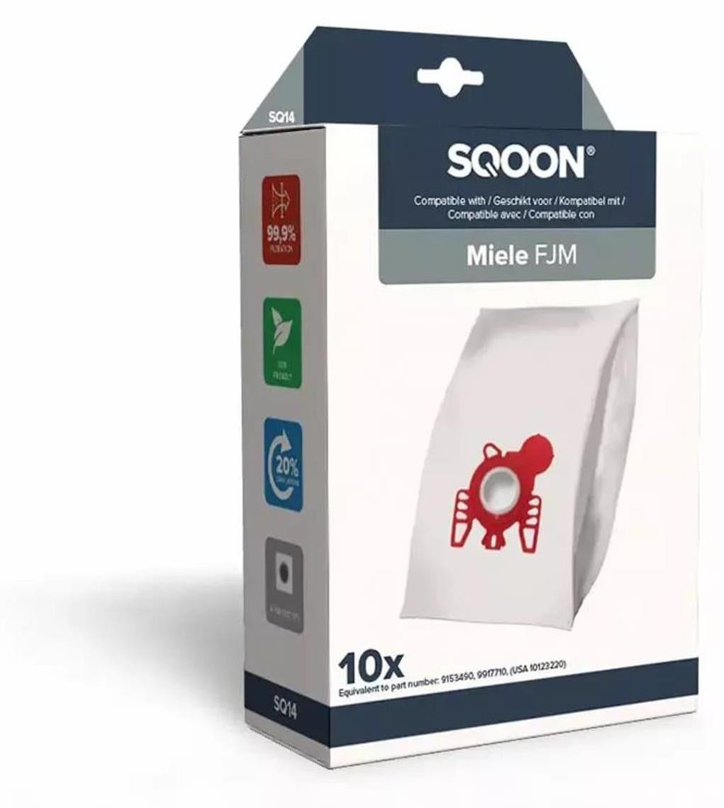 SQOON Stofzuigerzakken geschikt voor Miele, 10 stuks