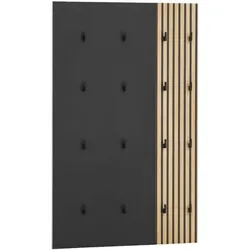 Möbelpartner Wandgarderoben-Set »Alexa« schwarz, 73.5x109x2.6 cm