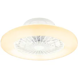 LED Deckenventilator inkl. Fernbedienung Sterneneffekt Dimmbar CCT-Schaltung Nachtlicht Timer 3 Stufen