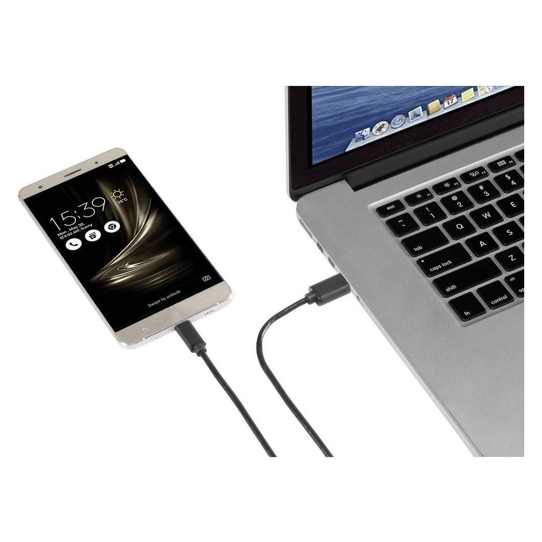Renkforce USB 3.1 (Gen 1) Anschlusskabel A/USB-C 3 m (3 m, USB 3.2 Gen 1, 15 W) (RF-4535908)