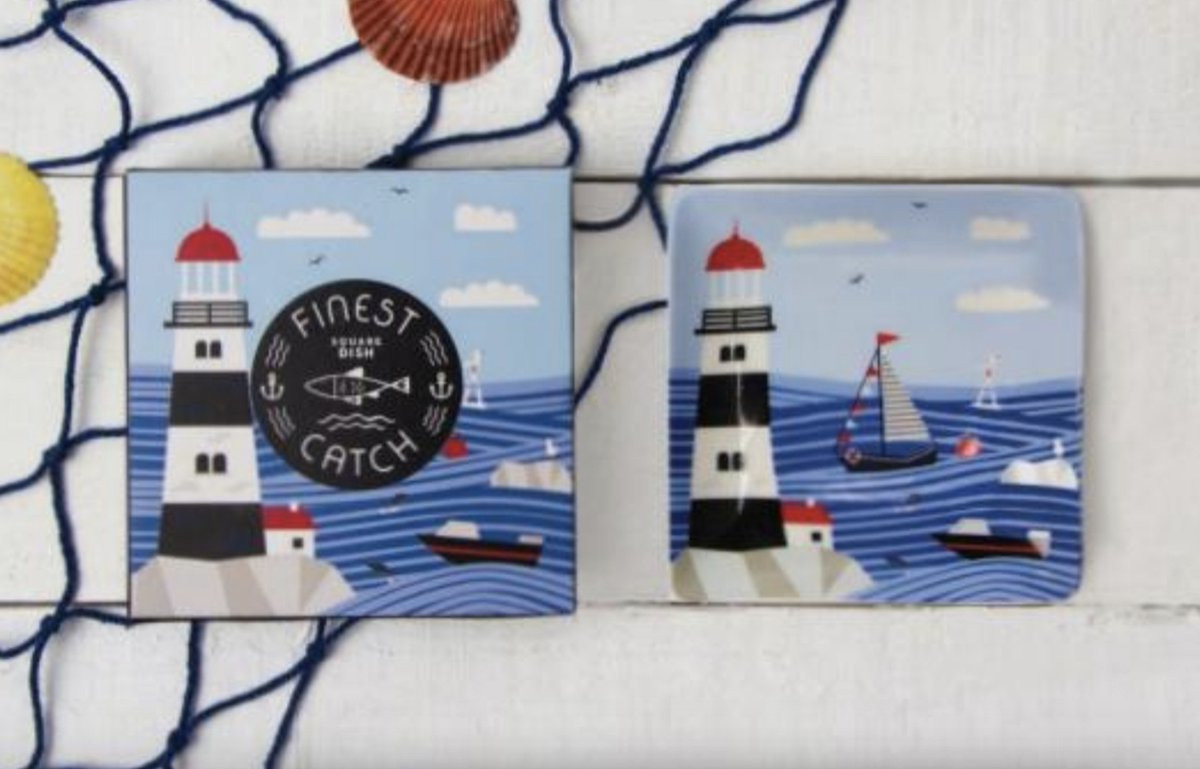 CGB Giftware Finest Catch Vierkant Schaal 12 x 12 cm