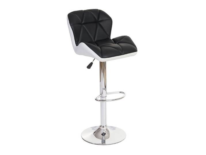PROREGAL® Barhocker Barstuhl mit Lehne Sitzhöhe 62-83cm Kunstleder Schwarz