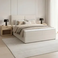 Boxbett Imola Creme ca. 140x200 mit Topper